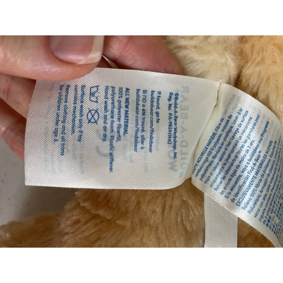 Build a Bear Plush More Moves Bunny Rabbit Stars Jointed Stuffed Tan Posable 17" - Picture 9 of 12